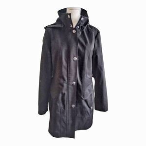 Kristen Blake Black Winter Hooded Jacket Size Large NWOT